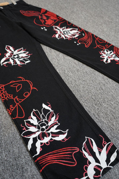 ‘JAPANESE KOI FISH' VALKYRE JEANS